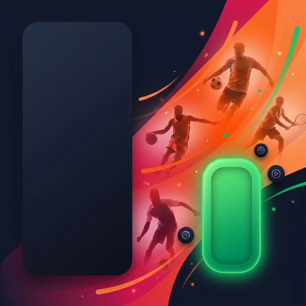 UK mobile casino app showing sports and slots on a phone screen